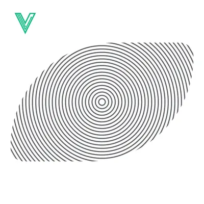 Premium design asset: Concentric Circles Forming an Abstract Eye Shape