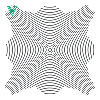 Concentric Circles Abstract Geometric Pattern