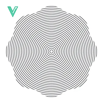 Concentric Circles Pattern Abstract Geometric Optical Illusion
