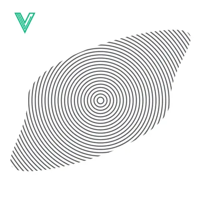 Aset desain premium: Concentric Circles Forming an Abstract Eye Shape