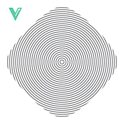 Concentric Circles Diamond Shape Optical Illusion