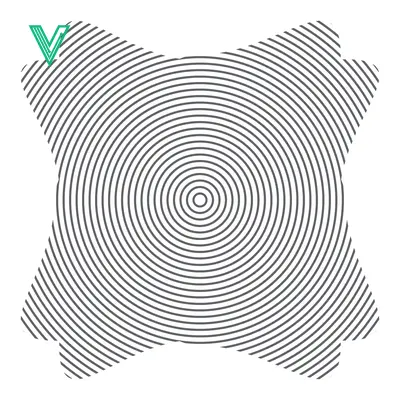 Concentric Circles Abstract Geometric Pattern