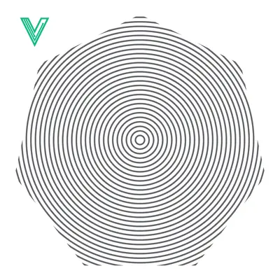 Concentric Circles Forming a Geometric Octagonal Shape with a Central Focus