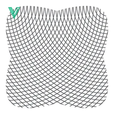 Abstract Geometric Pattern with Intersecting Lines and Curves