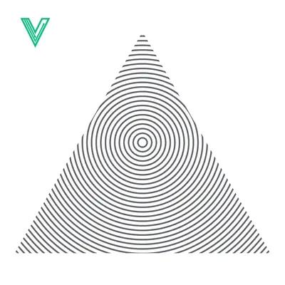 Concentric Circles Forming a Triangle Optical Illusion