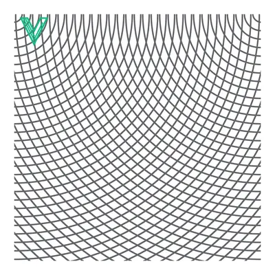 Abstract Geometric Pattern of Intersecting Curved Lines