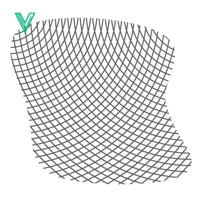 Aset desain premium: Abstract Grid Pattern with Curved Lines and Intersecting Shapes