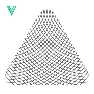 Abstract Geometric Triangle Pattern with Intersecting Lines