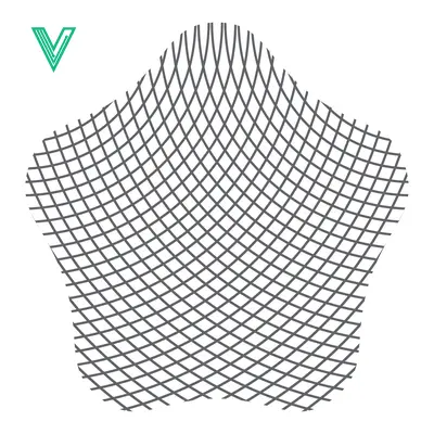 Popular premium asset: Abstract Geometric Pattern Pentagonal Shape Wireframe Mesh