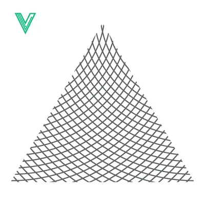 Abstract Triangular Net Pattern