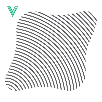 Abstract Curved Lines Pattern Minimalist Geometric Design