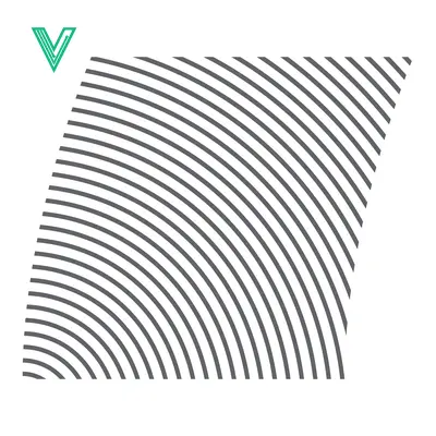 Concentric Arc Pattern on White Background