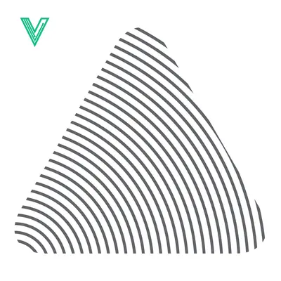 Abstract Geometric Triangle Pattern with Concentric Lines