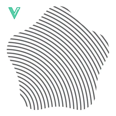 Aset desain premium: Abstract Geometric Pattern with Concentric Lines