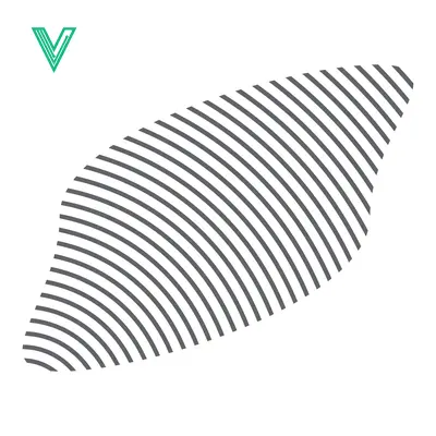Abstract Curved Lines Pattern Minimalist Geometric Design