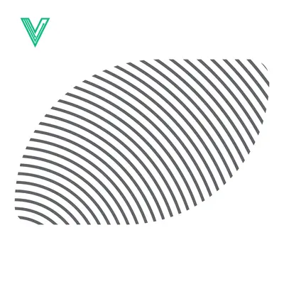 Concentric Curved Lines Abstract Graphic Design Element