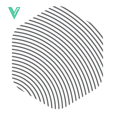 Premium design asset: Abstract Geometric Pattern with Curved Lines