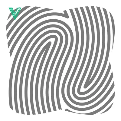 Abstract Fingerprint Pattern Graphic Design