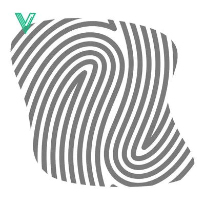 Abstract Fingerprint Pattern Graphic Design
