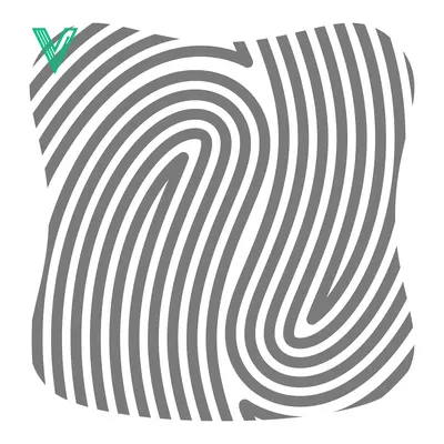 Abstract Fingerprint Pattern Graphic Design
