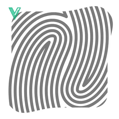 Abstract Fingerprint Pattern Graphic Design