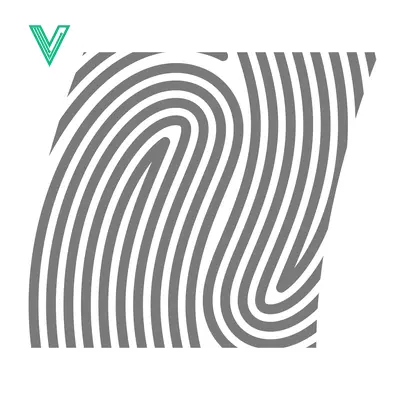 Abstract Fingerprint Pattern Graphic Design