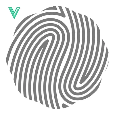 Abstract Fingerprint Pattern Graphic Design
