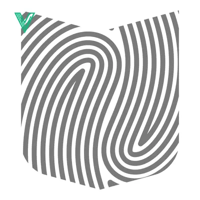 Abstract Fingerprint Pattern Graphic Design