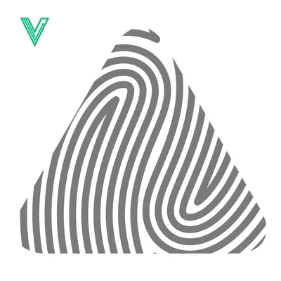 Abstract Fingerprint Triangle Graphic Design