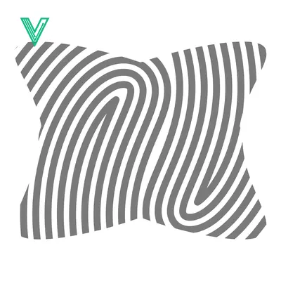 Abstract Fingerprint Pattern Graphic Design