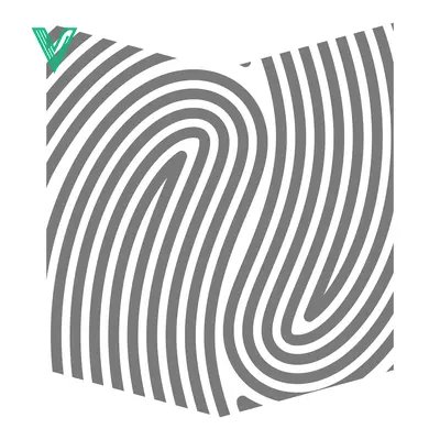 Abstract Fingerprint Pattern Graphic Design