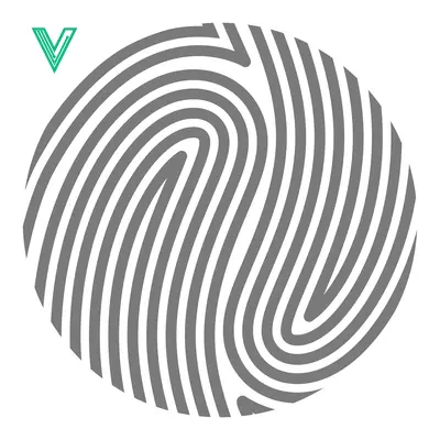 Aset premium populer: Abstract Fingerprint Pattern in a Circle