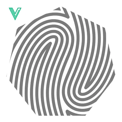 Abstract Fingerprint Pattern Graphic Design
