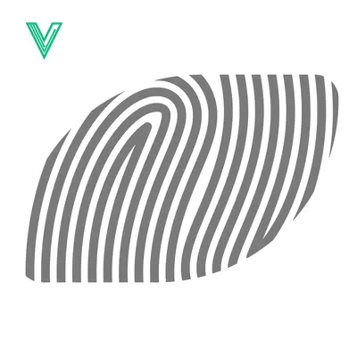 Abstract Fingerprint Pattern Graphic Design