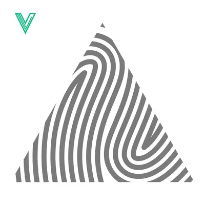 Abstract Fingerprint Triangle Pattern