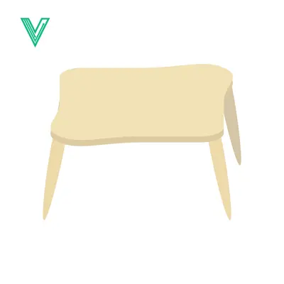 Popular premium asset: Simple Wooden Table with Four Legs