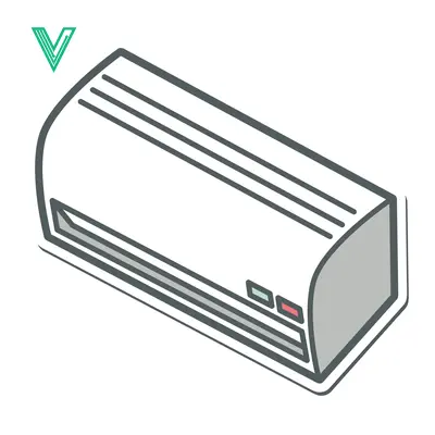 Premium design asset: Modern Air Conditioner Unit Icon