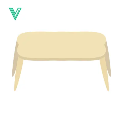 Minimalist Japanese Low Table for Meditation and Tea Ceremonies