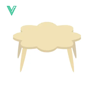 Cute Cloud Shaped Coffee Table for Kids Room