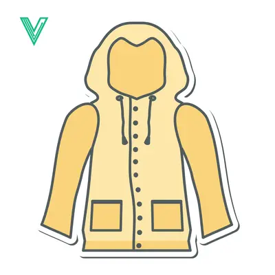 Yellow Hooded Jacket with Pockets and Buttons