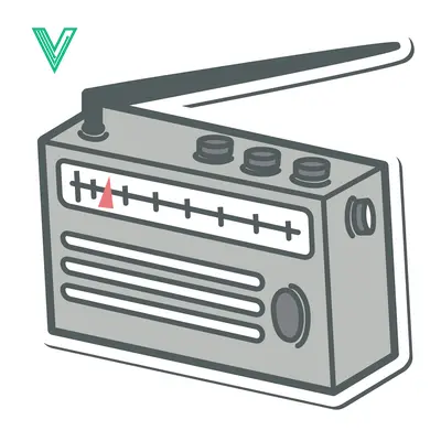 Vintage Portable Radio with Antenna and Tuning Dial