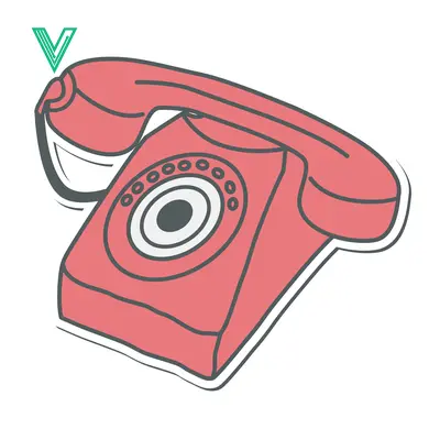 Retro Rotary Telephone Illustration