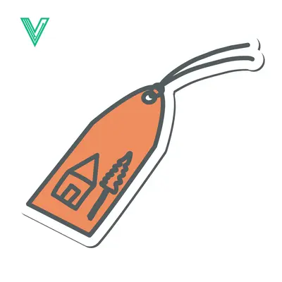 Premium design asset: Hand Drawn Tag with House and Tree Icons