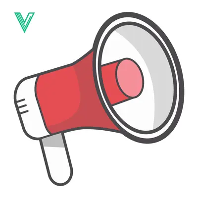 Red Megaphone Icon for Announcements and Promotions