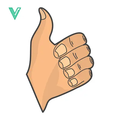 Hand Showing Thumbs Up Gesture of Approval and Success