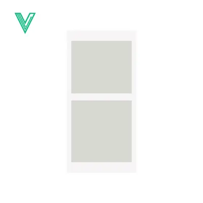 Minimalist Two Square Panels on White Background