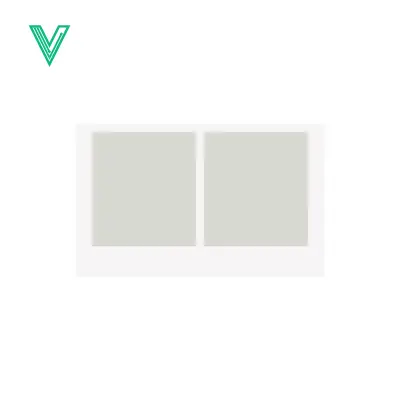 Two Simple Gray Squares Side by Side