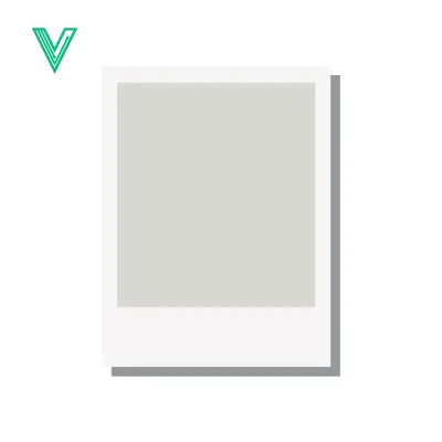 Aset desain premium: Minimalist Polaroid Photo Frame with Soft Gray Background