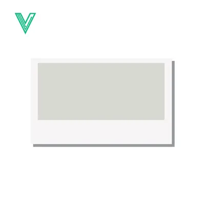 Minimalist Light Gray Rectangle on White Background with Shadow