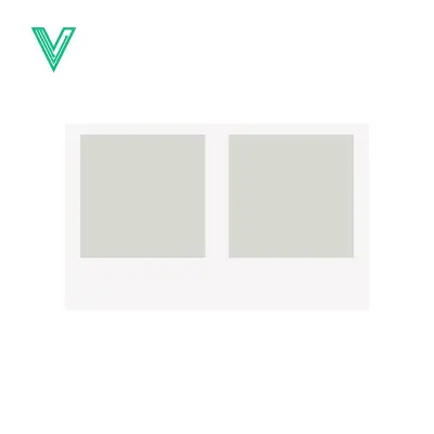 Two Minimalist Light Gray Squares on White Background